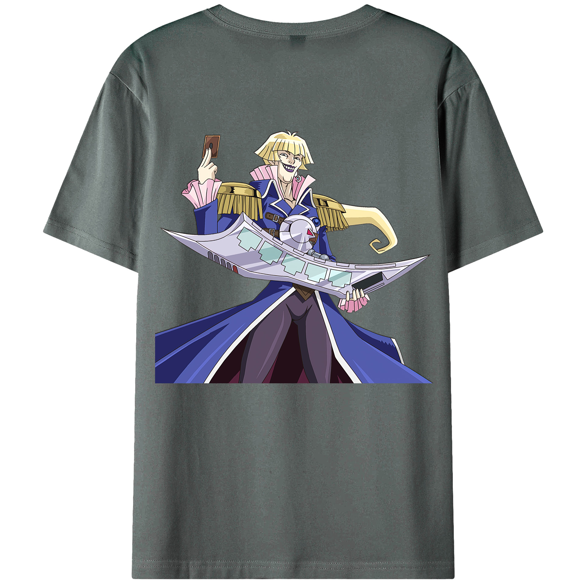 （画像用） 遊☆戯☆王 Yu-Gi-Oh! 綿100％ メンズ半袖Tシャツ（バックプリント） 通気性